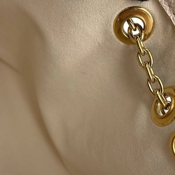 LOUIS VUITTON LV Summer Handle Monogram Empreinte Leather Beige M46545 - Picture 15 of 16